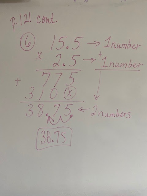 Mrs. Negron 6th Grade Math Class: Lesson 5.3 Multiplying Decimals