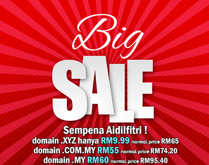 Promosi Harga Domain Serendah RM10 