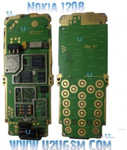 Cell Firmware: Nokia 1208 1209 Full PCB Diagram Mother Board.