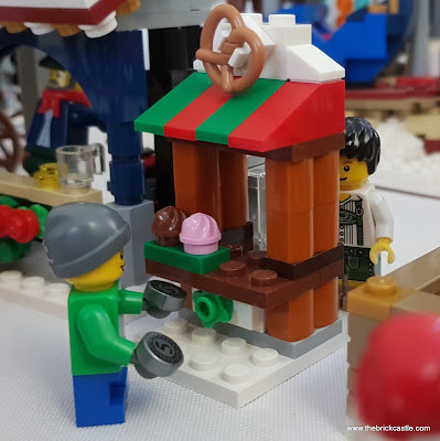 Christmas LEGO Village Pretzel stall