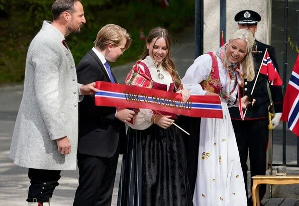 Crown Prince Haakon, Crown Princess Mette-Marit, Princess Ingrid Alexandra and Prince Sverre Magnus