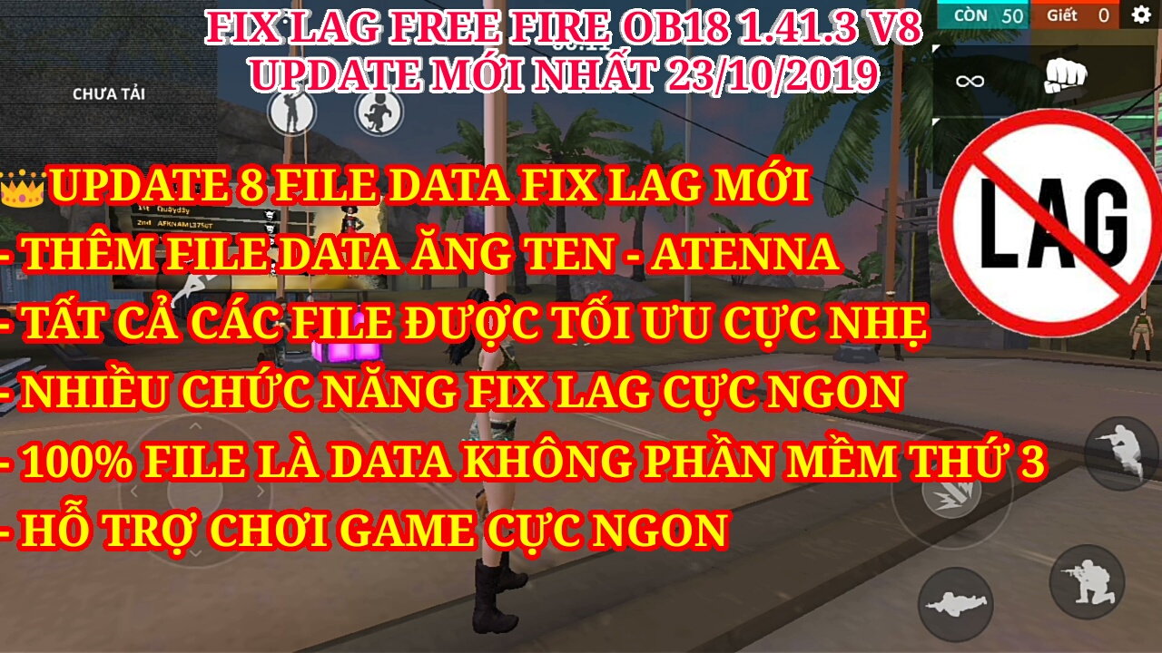 Download Fix Lag Free Fire Ob18 1 41 3 V8 Update Lại 6 File