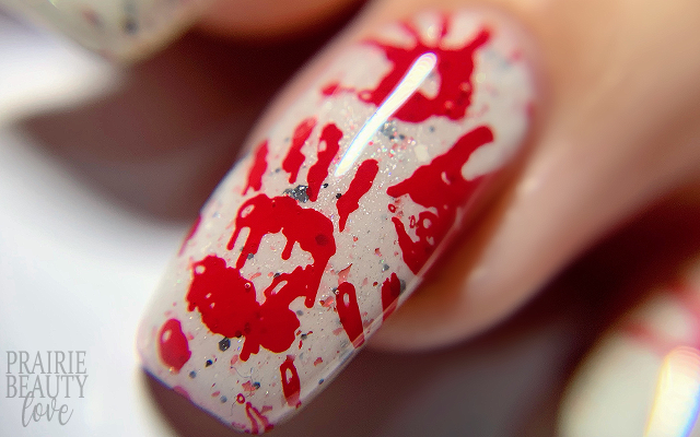 7. "Halloween Nail Art with Bloody Handprints" - wide 6
