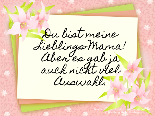 Aktivierungen Soziale Betreuung 32 Spruche Zum Muttertag