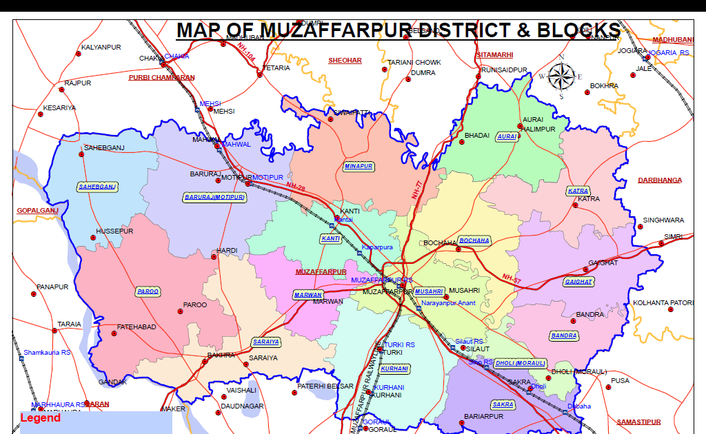 Muzaffarpur In Bihar Map Muzaffarpur City: Map Of Muzaffarpur