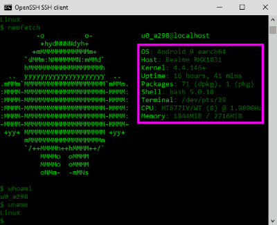 Termux SSH : Use Termux in Windows Using SSH Server