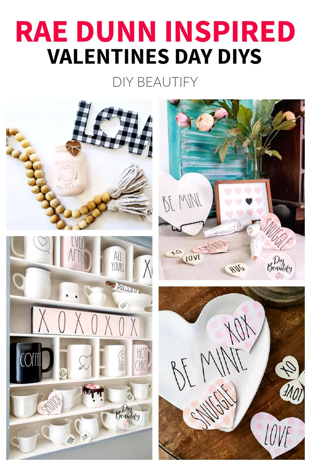Rae Dunn inspired Valentines Day DIY projects