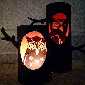 How to make glowing owl candles for Halloween 