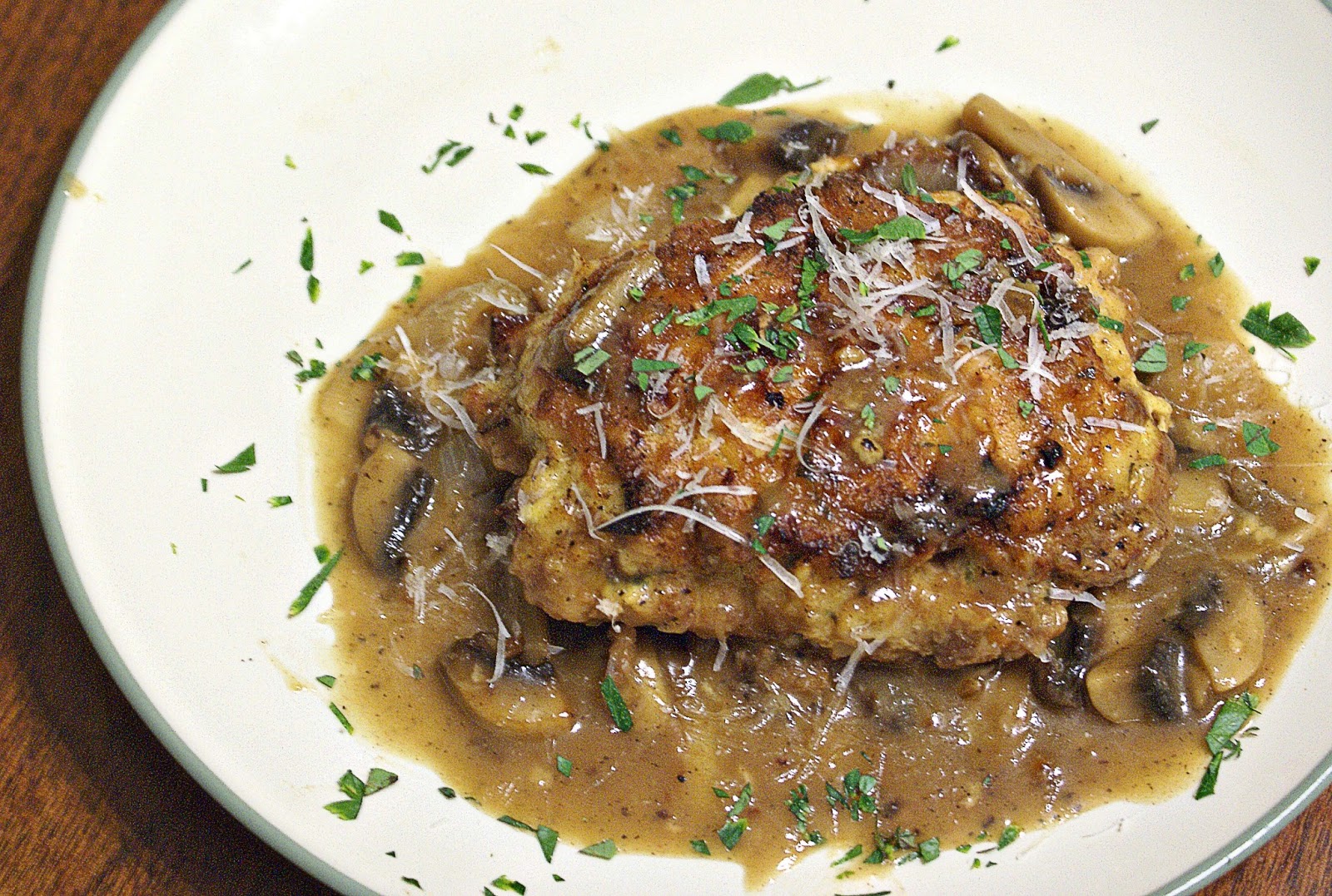 The Hungry Lovers Pork Chop Valdostano (stuffed pork chop)