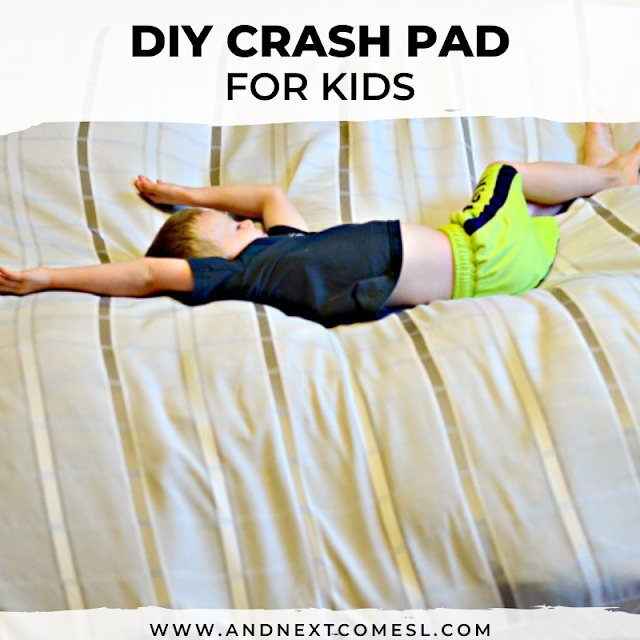 DIY Crash Pad {An Easy No Sew Sensory Hack} And Next Comes L Hyperlexia Resources