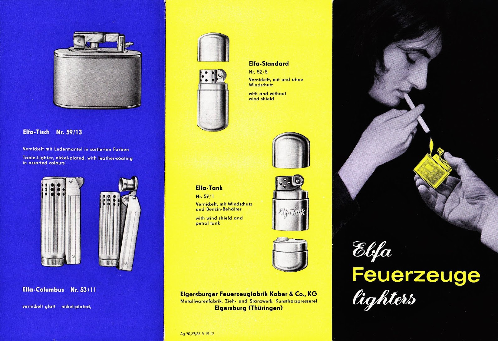 Table lighters collectors' guide ELFA Lighter Catalog Diwco, Derby