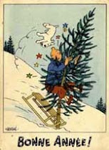 Cartes Tintin "Neige"