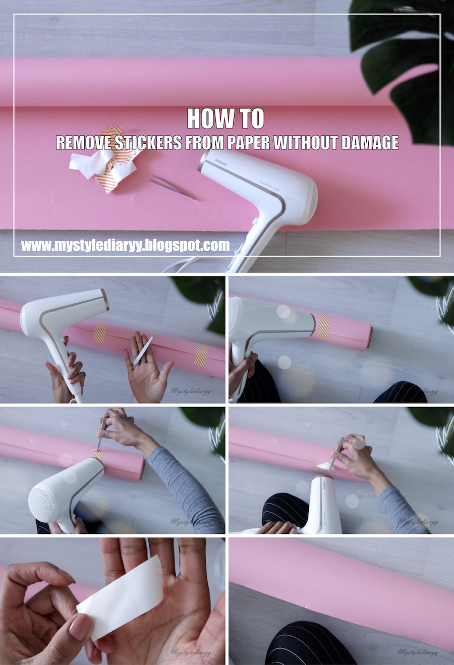 HOW TO REMOVE STICKERS LABELS FROM PAPER WITHOUT DAMAGE Mystylediaryy