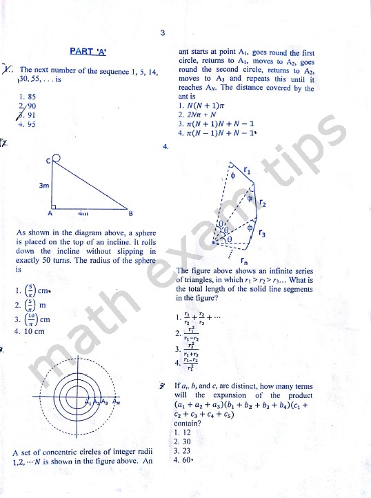CSIR NET MATHEMATICS DEC 2013 QUESTION PAPER MATHEMATICS EXAM TIPS