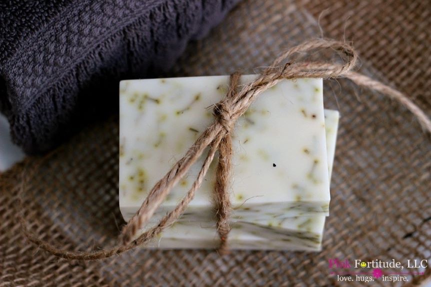 This homemade soap makes a great gift for the men of your life this Valentine's Day season