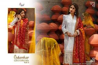 Shree Fab Qalamkar Lawn Coll-3 Pakistani Suits