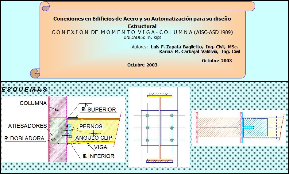 morfina preposición pasaporte Conexión de Vigas y Columnas de Acero (AISC ASD 1989)