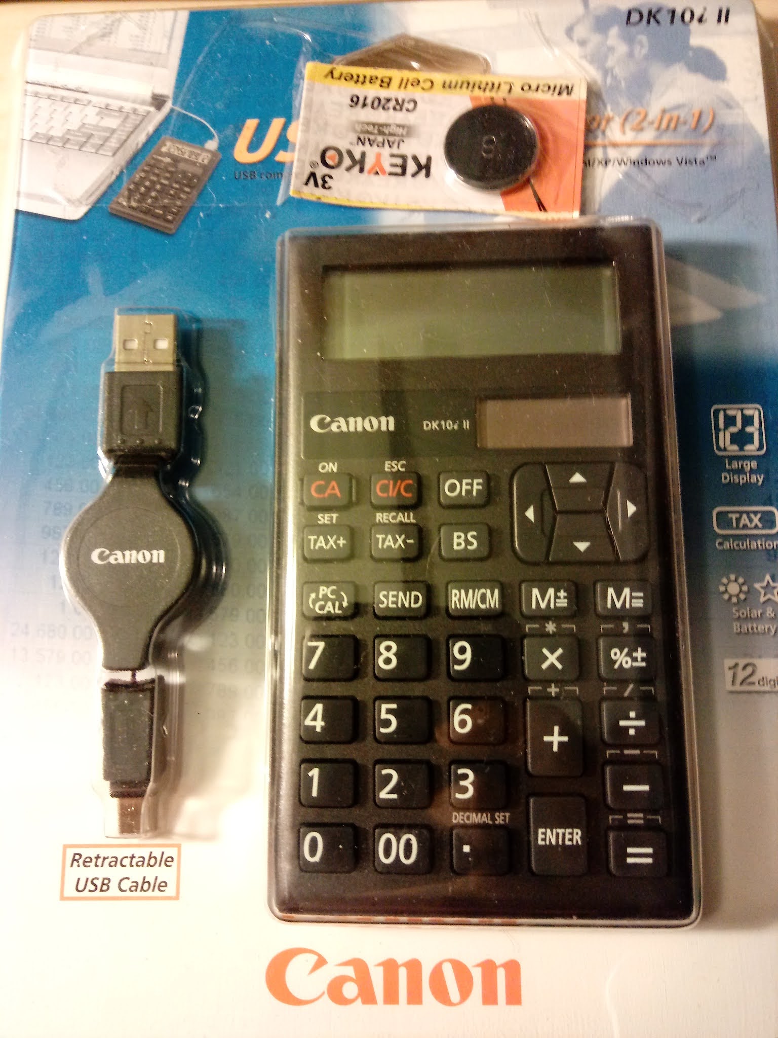 Eddie's and Calculator Blog: Review: Canon DK-10i Computer Keypad Calculator