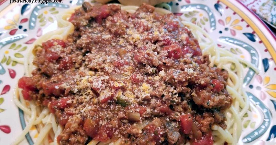 Fleur de Lolly Spaghetti with Garlicky Marsala Sauce