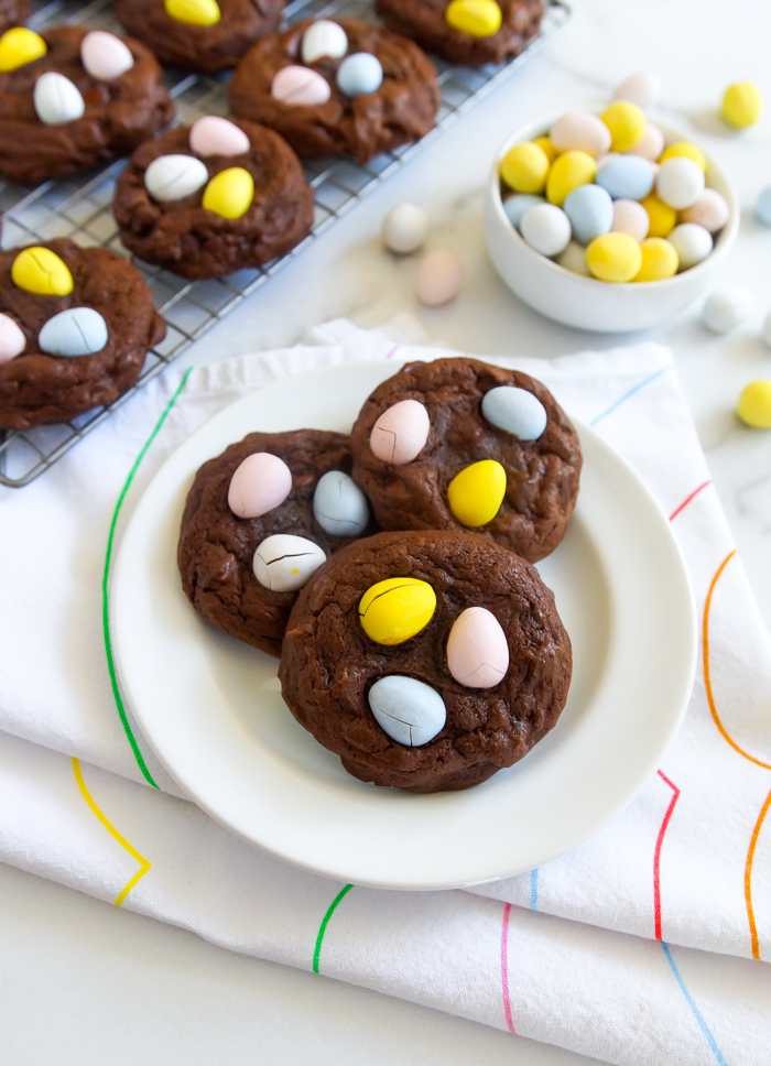 chocolate mini egg cookies