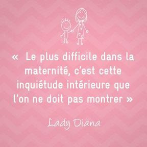 citation maternité de Lady Diana