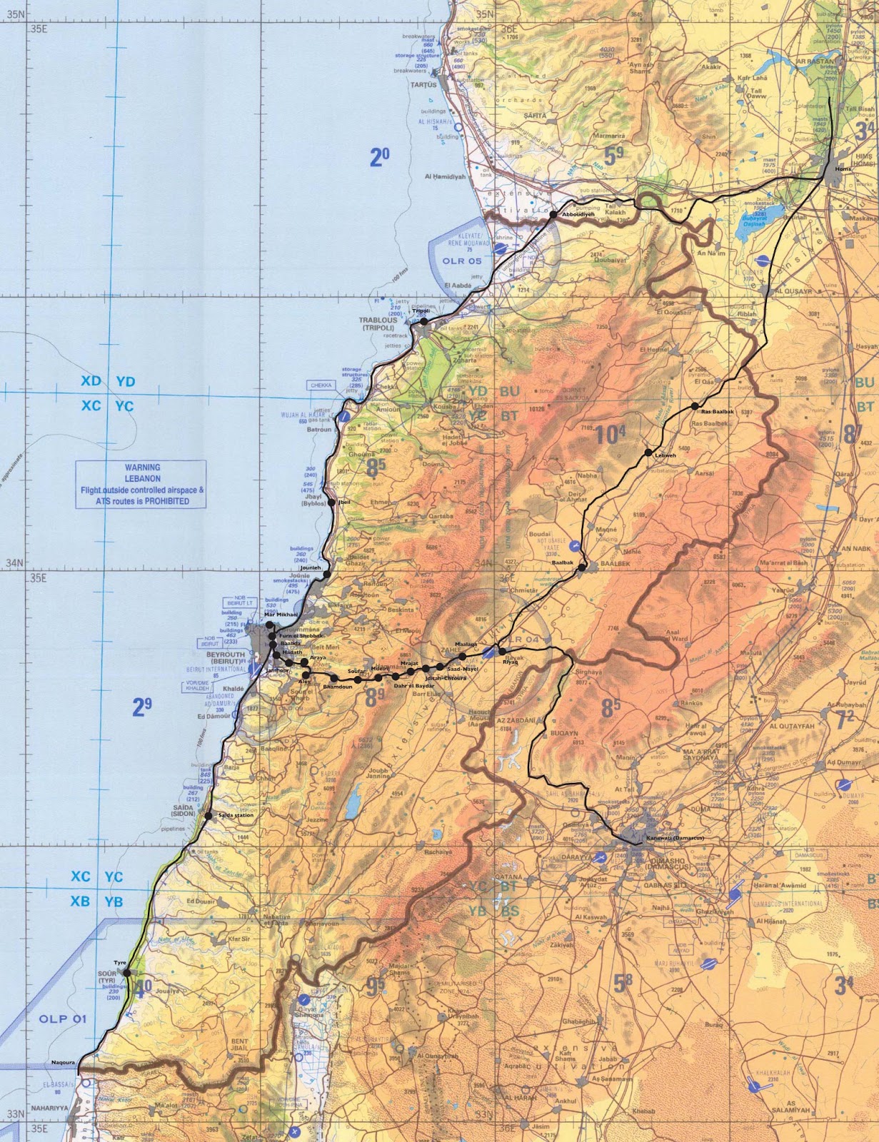 Бейрут столица какой страны расположение LEBANON - GEOGRAPHICAL MAPS OF LEBANON - Global Encyclopedia ™