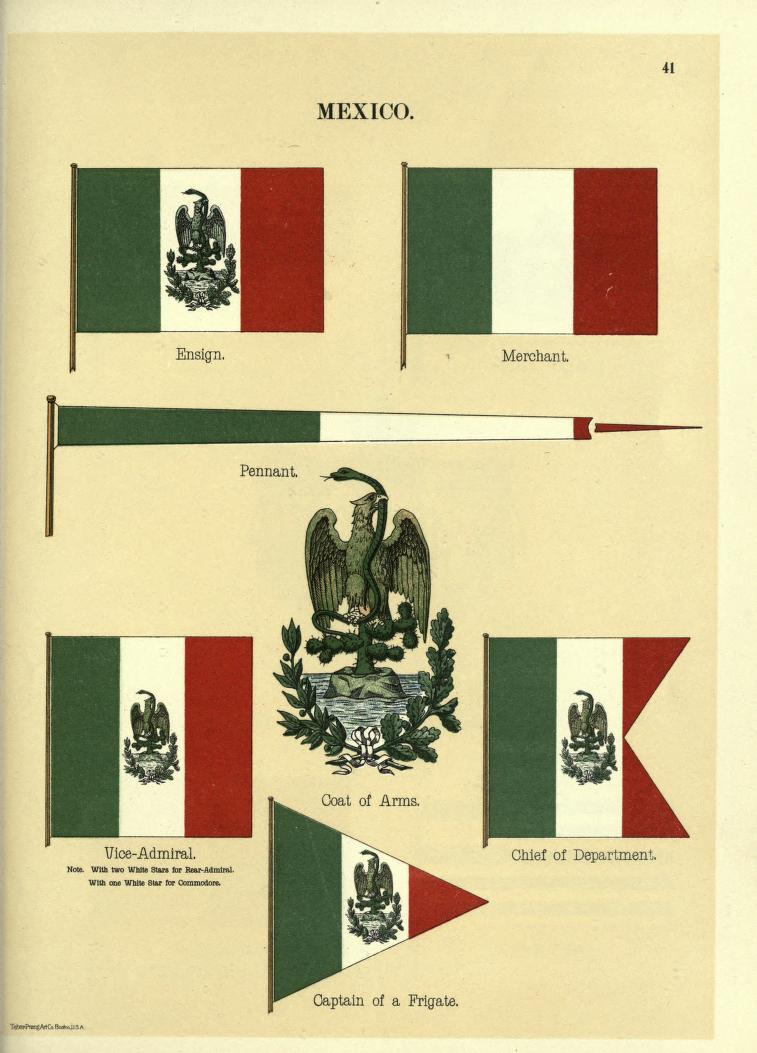 mochi thinking: Flags of maritime nations (1899) （navy Department）US ...