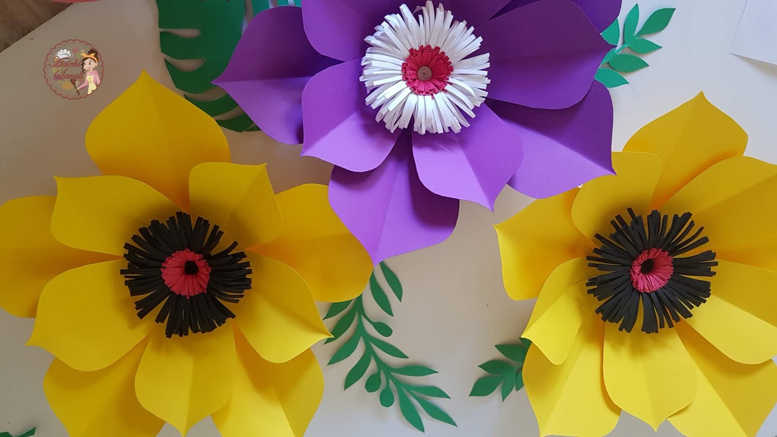 DIY Giant Paper Flowers with Templates