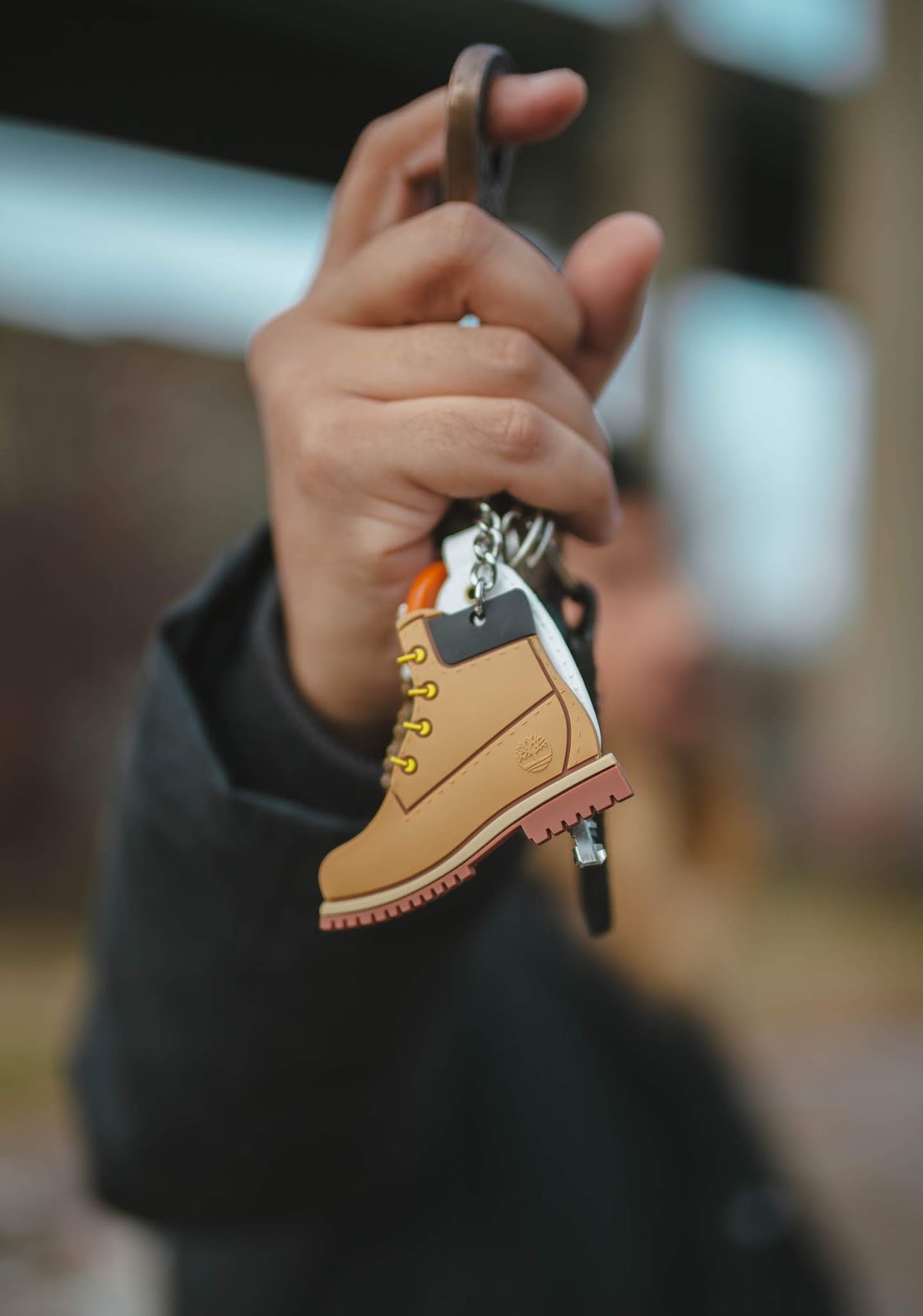 timberland boot keychain