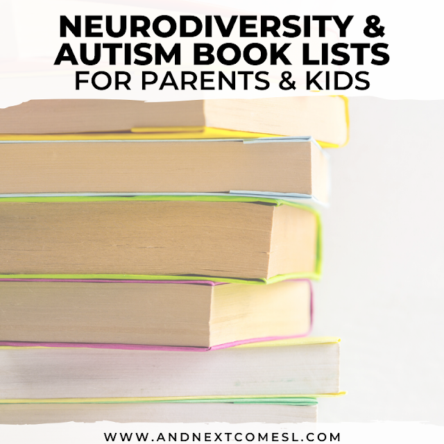 Book lists about autism, hyperlexia, anxiety, and neurodiversity