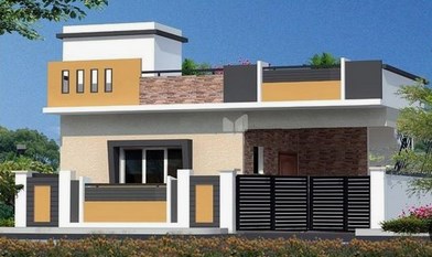 Featured image of post Single Floor Front House Design Simple : We designed a single floor house with unique colour and features to give the house a modern look.