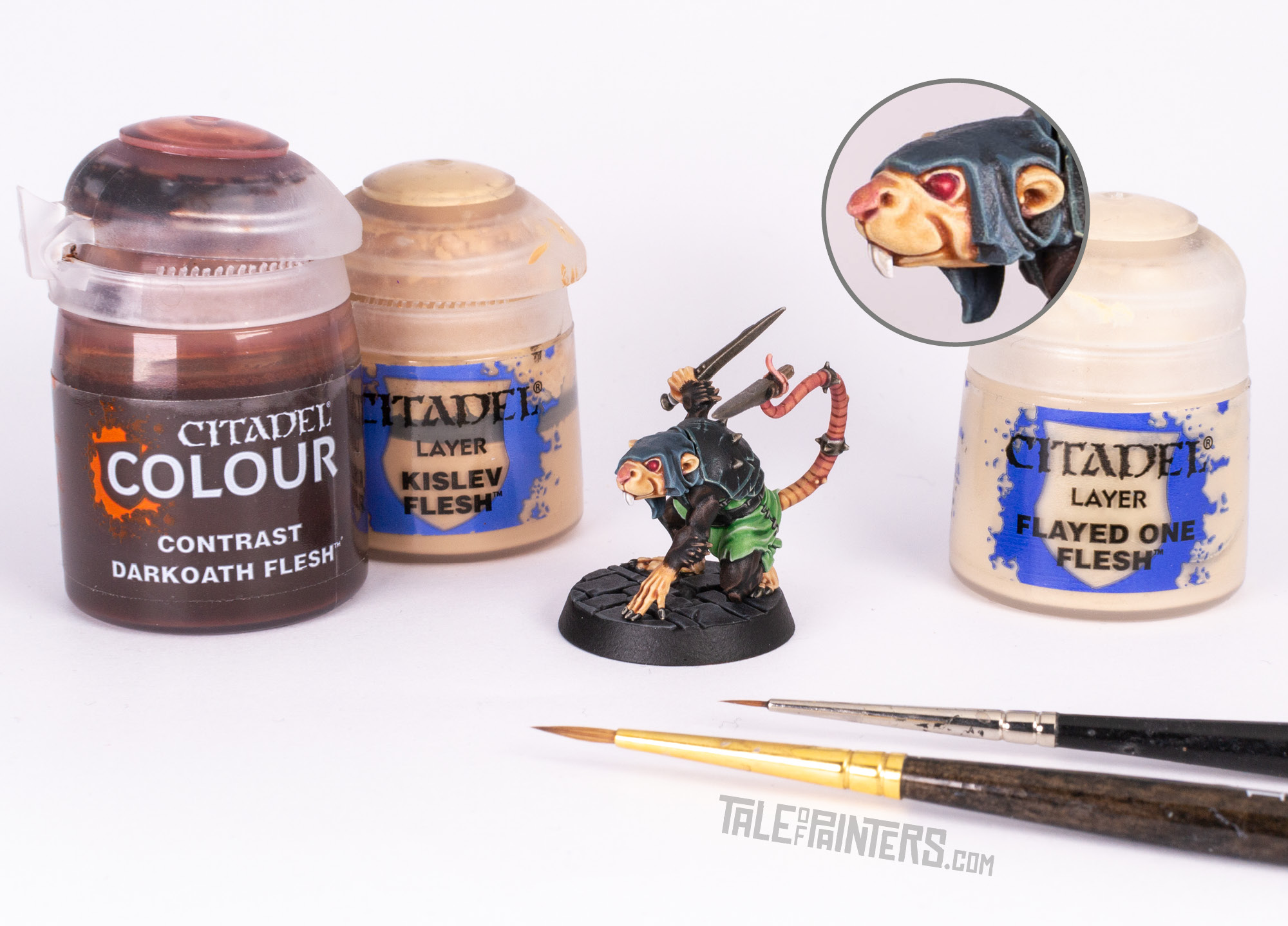 Tutorial How to paint Skaven skin with Contrast paints Tale of Painters