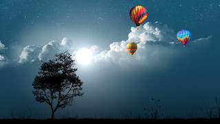 Balloon Night HD Wallpapers for Desktop 1080p free download