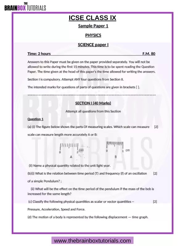 icse class 9 physical education question paper pdf