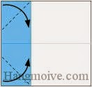 Bước 3: Gấp hai góc giấy vào trong. Bước 3: Gấp hai góc giấy vào trong.