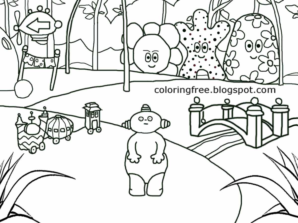 night garden coloring pages print - photo #40