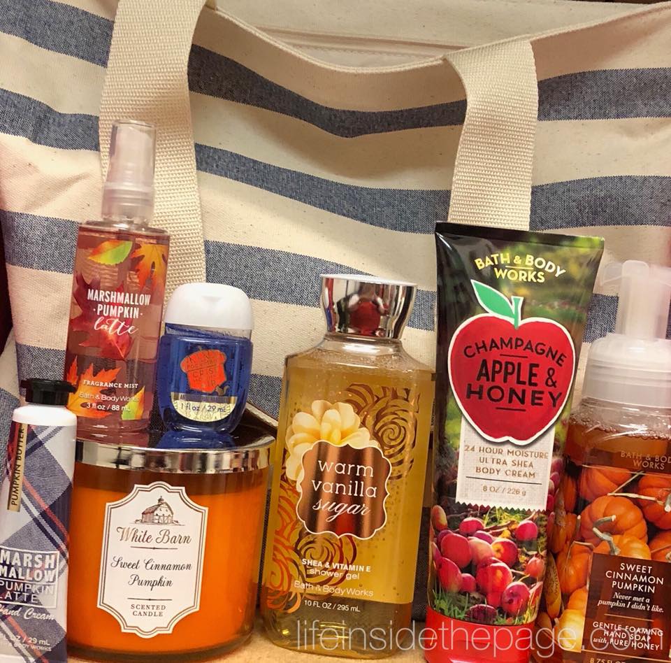 Life Inside the Page Bath & Body Works Fall Preview Tote Bag