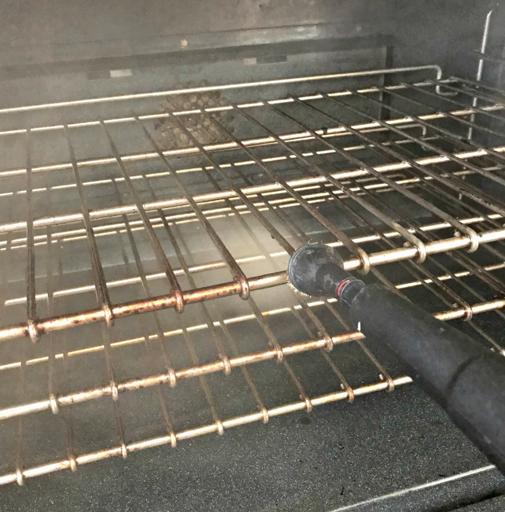 cleaning wire oven racks with steam