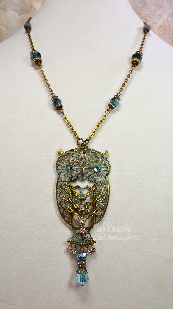 Embellished Dreams: Athena Owl Necklaces - ButterBeeScraps