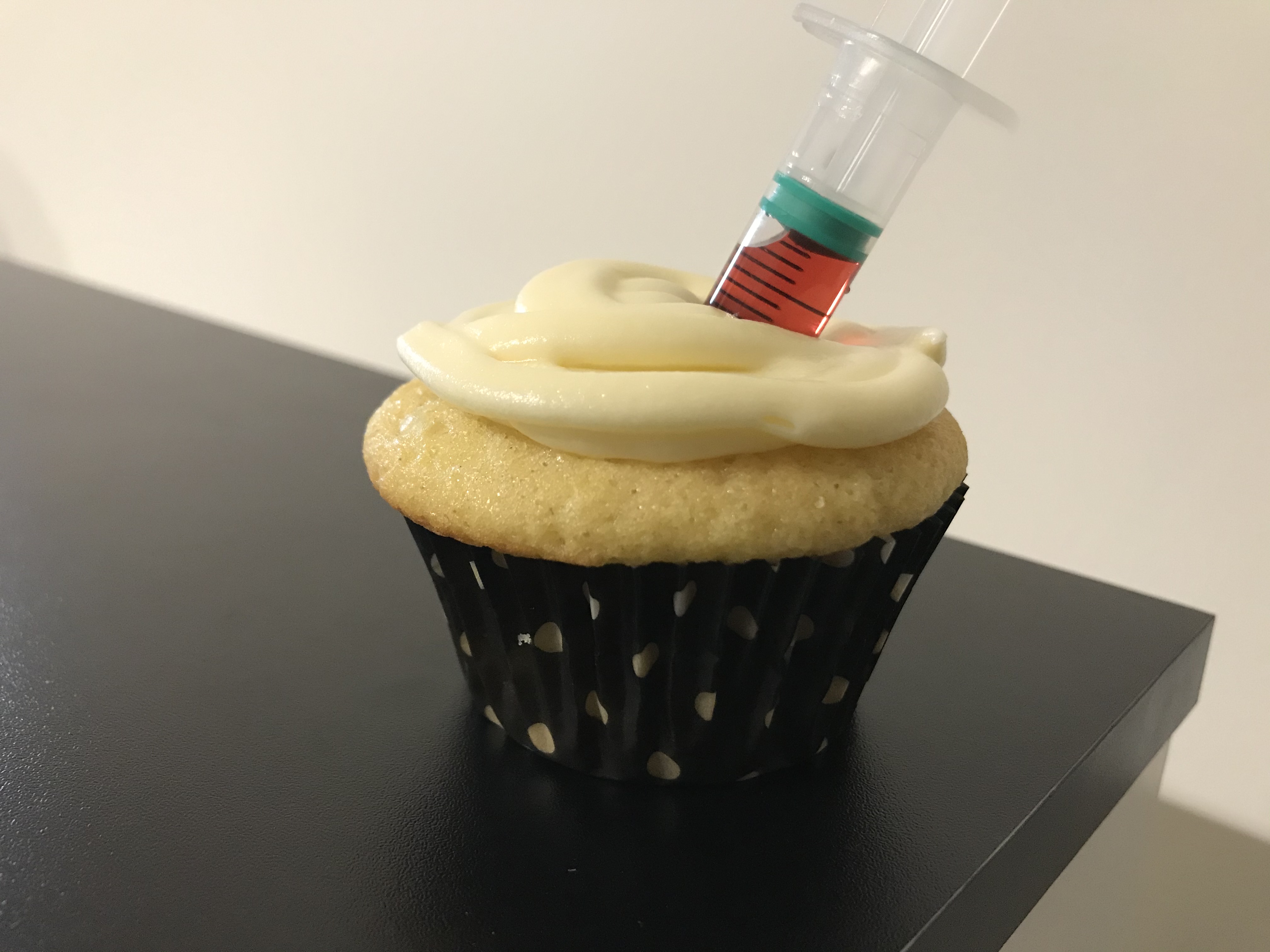 Blood Injection Cupcake