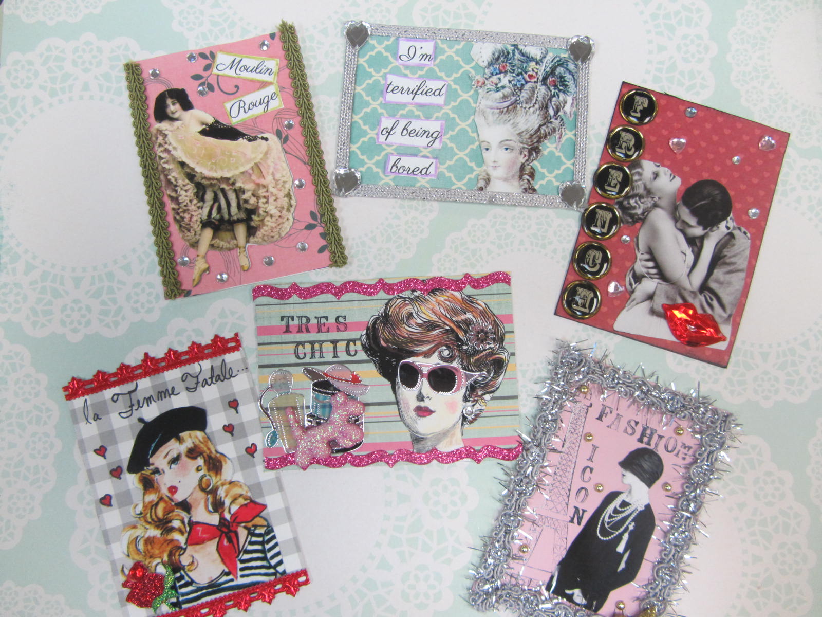 **FREE ViNTaGE DiGiTaL STaMPS** Artist Trading Card Swap