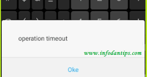Operation timed out after