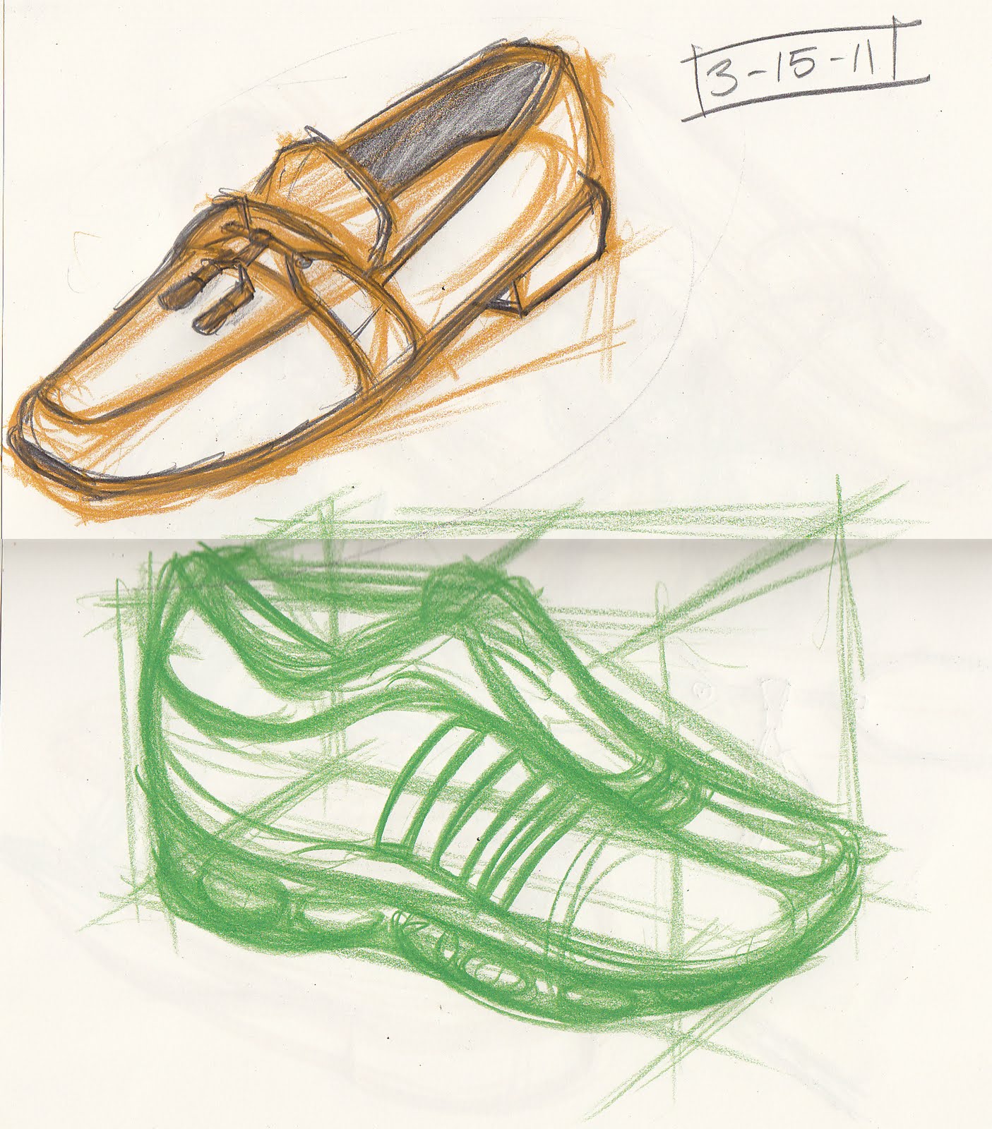 Nicktorious Cartoons! Drawing shoes.