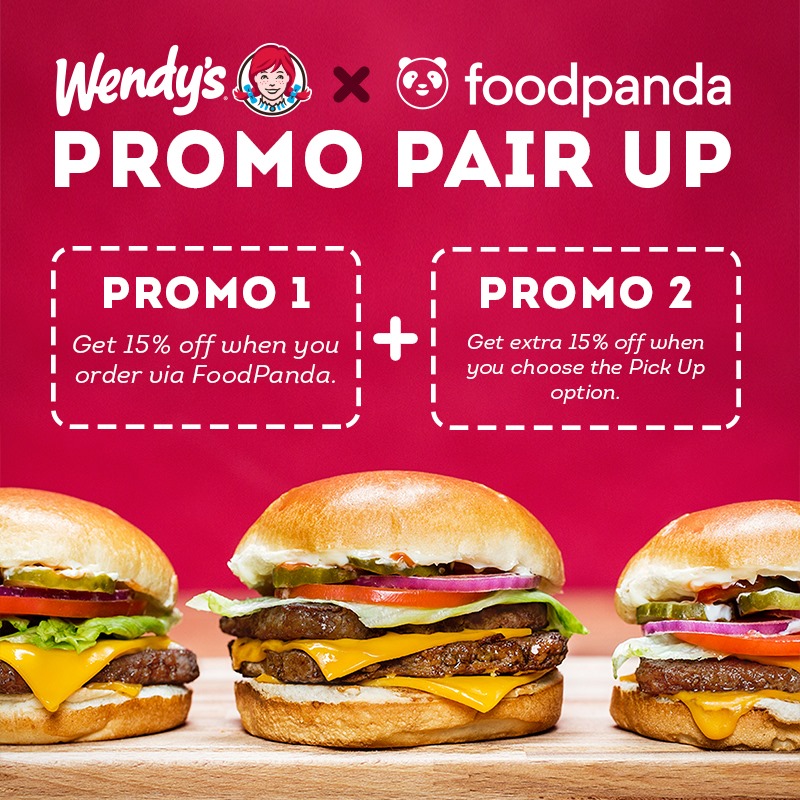 Manila Shopper Wendy's FoodPanda & Pick up Promos Apr 2020