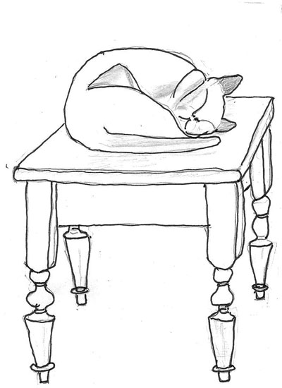 clipart cat under the table - photo #10