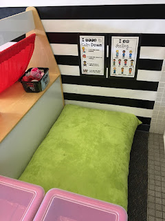 Create a Calm Down corner in your room for students to take a break, get their self composed and be able to return to class.  You can get my I Need to Calm Down kit from TpT