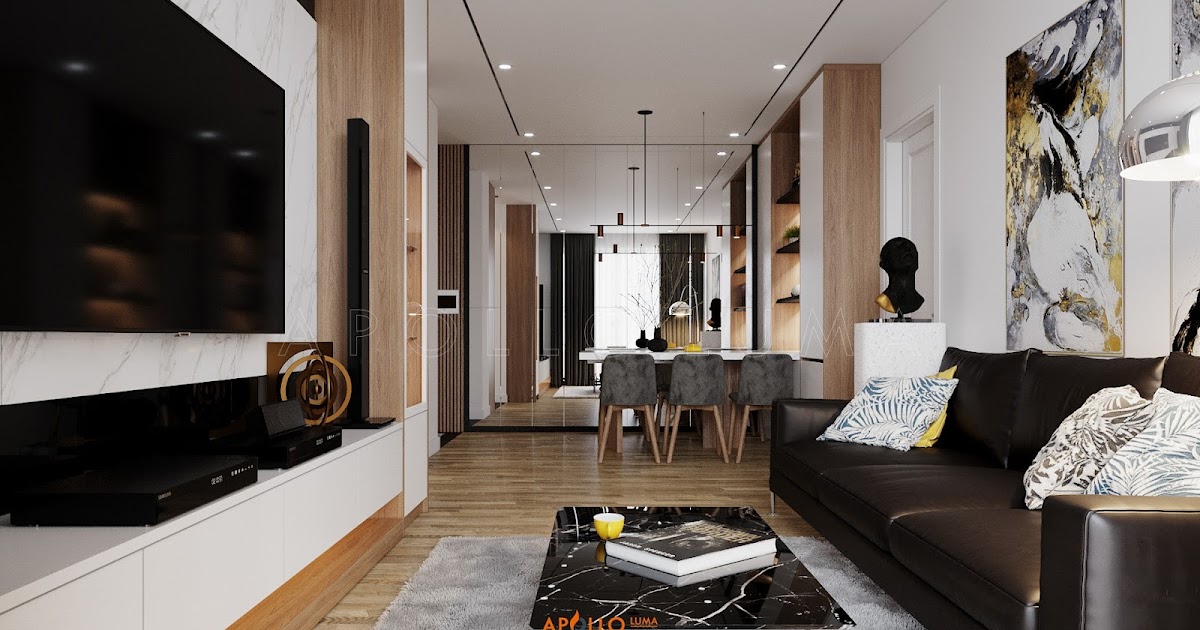 thiết kế nội thất căn hộ 82m2 phong cách scandinavian