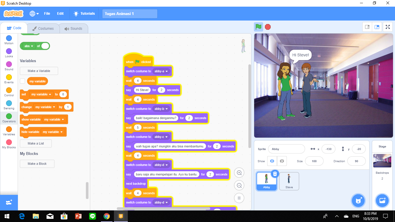 Cara Membuat Animasi di Scratch