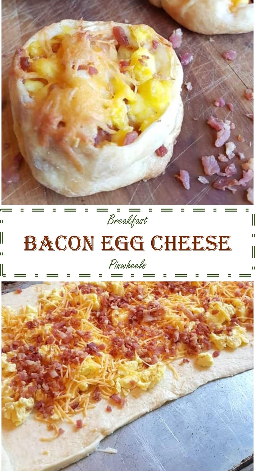 2193 Reviews: My BEST #Recipes >> Breakfast #Bacon Egg Cheese Pinwheels