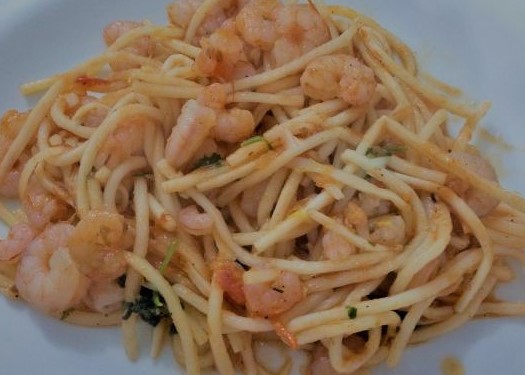 Pupunha Spaghetti with Shrimp Recipe